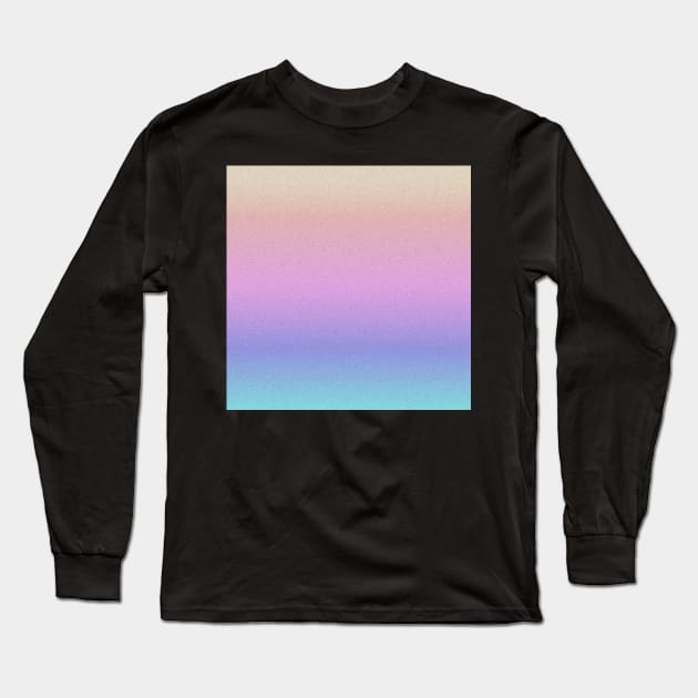 Ombre Pastel unicorn Gradient Glitter Pattern Long Sleeve T-Shirt by Art by Deborah Camp